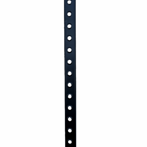 Žebříková příčka jednořadá; prohloubený otvor 8,0mm; rozteč 25,0mm