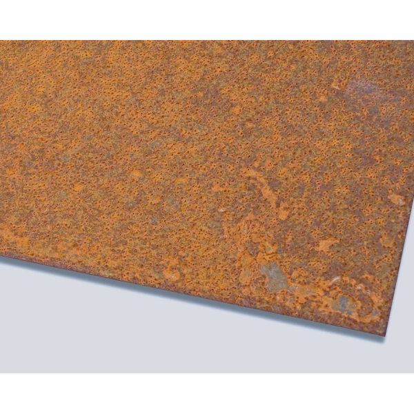 Ocelový plech Corten; formát 2x1500x1000mm