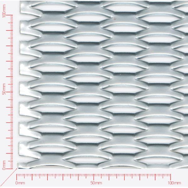 Tahokov z ocelového plechu; oko šestihranné 47x13mm; můstek 5mm